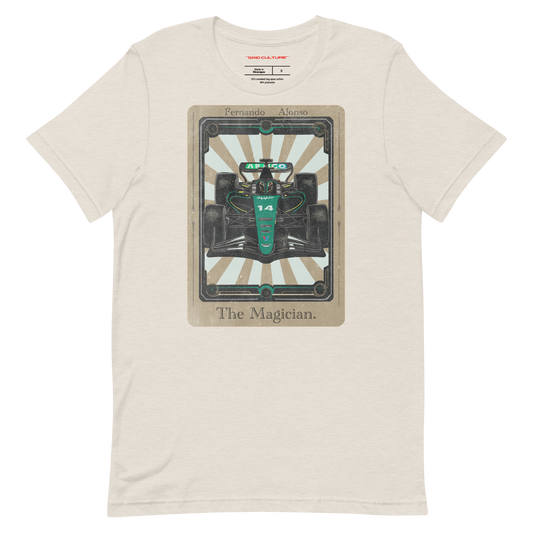 Fernando Alonso F1 Tarot Card tee