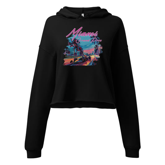 Miami F1 GP Women's Crop Hoodie